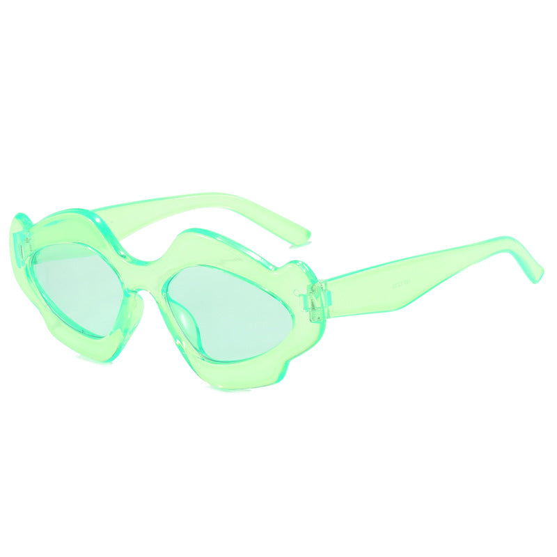 Damen kreative Oversized-Sonnenbrille im zeitgenössischen Design Karnz