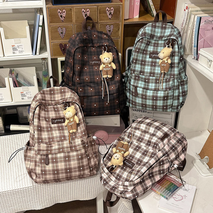 Trendiger Karomuster-Rucksack Karnz