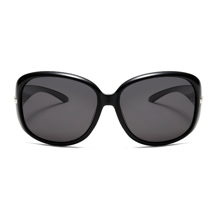 Damen Elegante Oversized Sonnenbrille mit modischem Muster Karnz