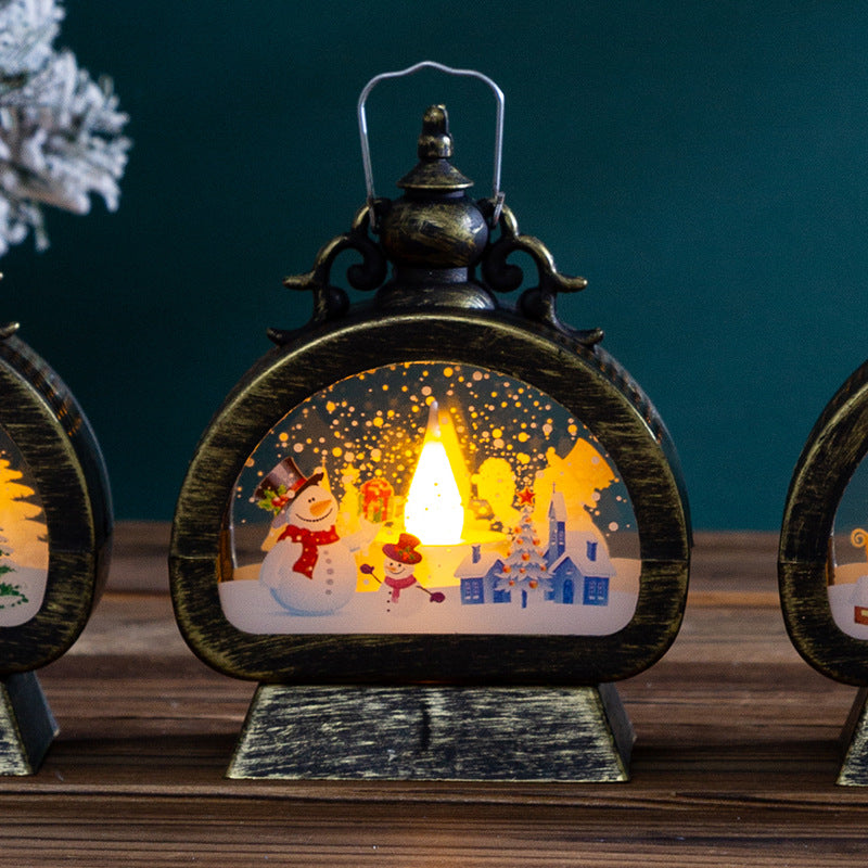 Dekorative Weihnachtslaterne mit LED-Beleuchtung