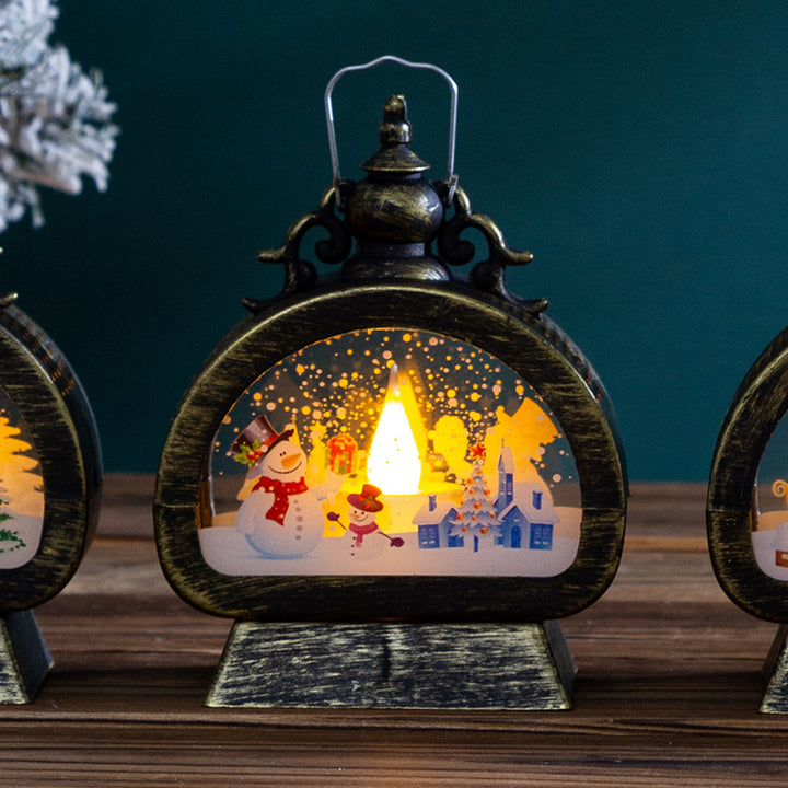 Dekorative Weihnachtslaterne mit LED-Beleuchtung