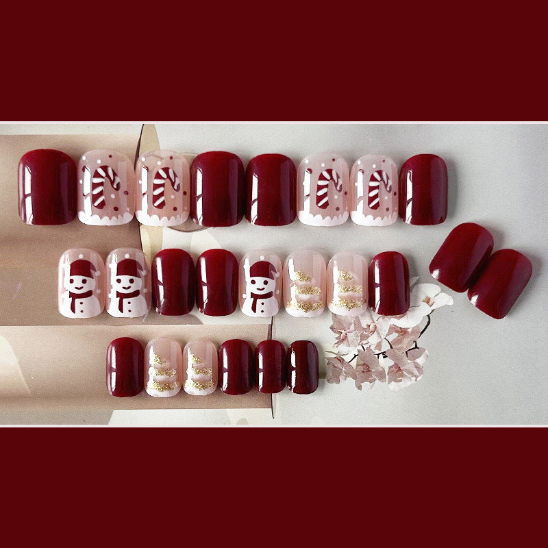 Festliches Themen-Press-On-Nagelkunst-Set Karnz