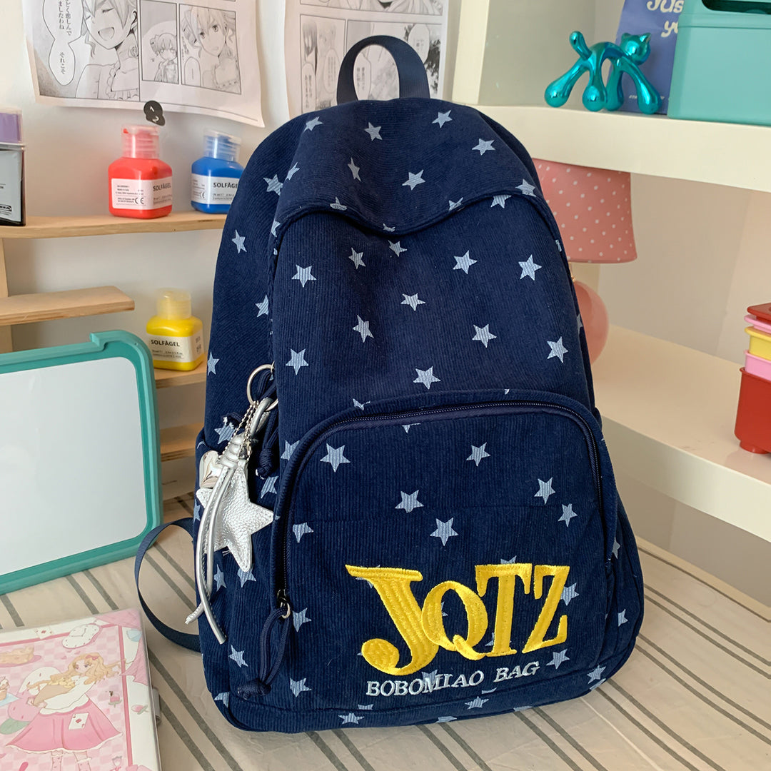 Stylische Sternenbedruckte Rucksack Karnz
