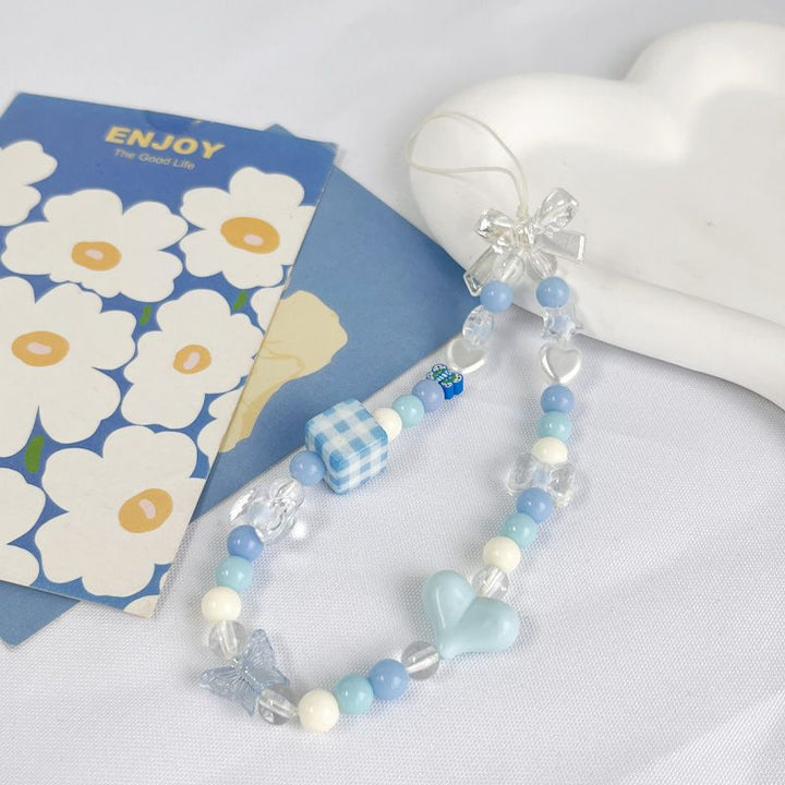 Zarte Schmetterlings-Perlen-Handy-Charm Karnz