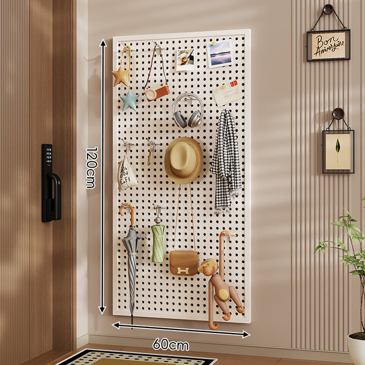 Wandanag perforiertes Lochboard-Organizer-Panel Großes Quadrat mit modularen Haken und Zubehör