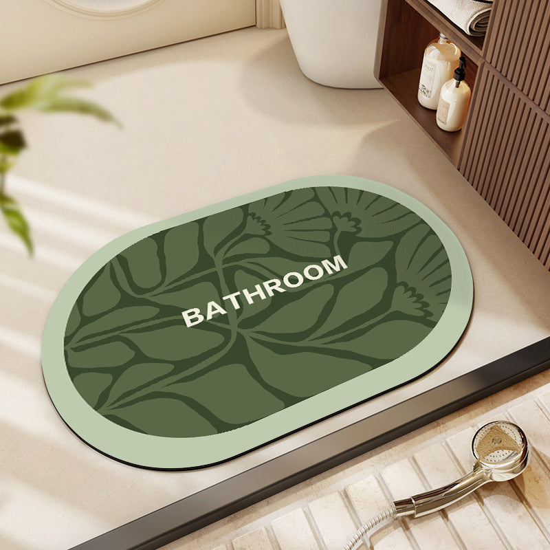 Dekorativer Floral Badezimmermatte Karnz