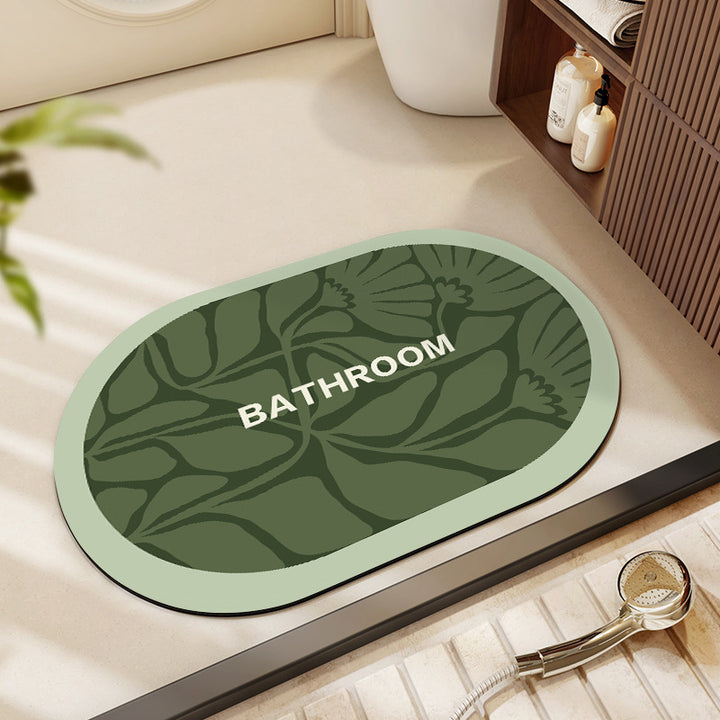 Dekorativer Floral Badezimmermatte Karnz