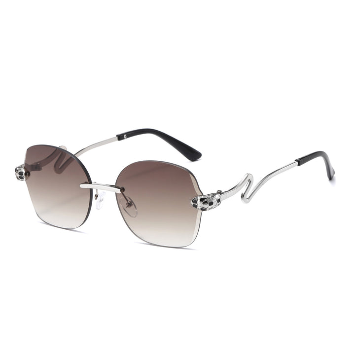 Einzigartige geometrische Rahmen-Sonnenbrille Karnz