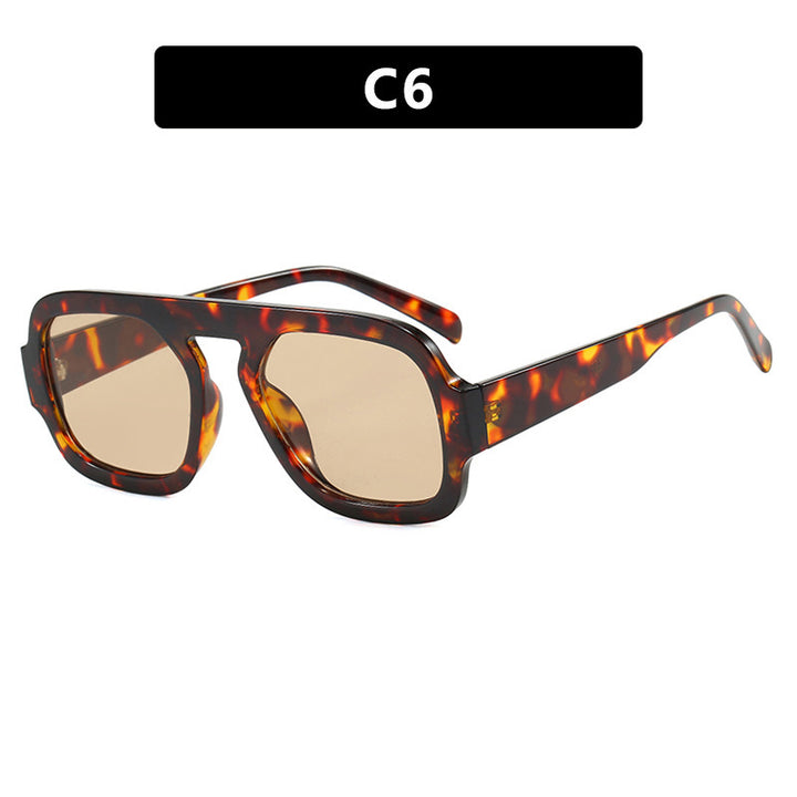 Damen moderne oversized Sonnenbrille im kantigen Design Karnz