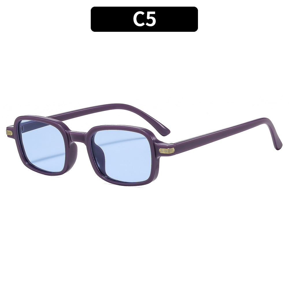 Retro-inspirierte quadratische Sonnenbrille Vintage-Look