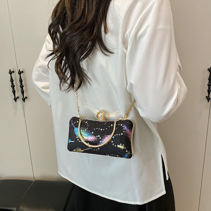 Glitzernde Abend-Clutch-Tasche Karnz