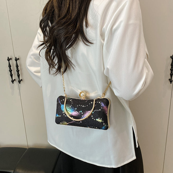 Glitzernde Abend-Clutch-Tasche Karnz