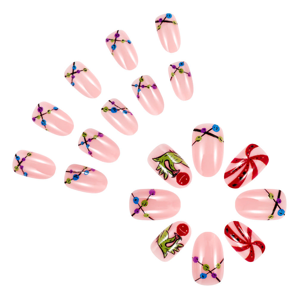 Thematisches Dekoratives Nagelkunstdesign Karnz