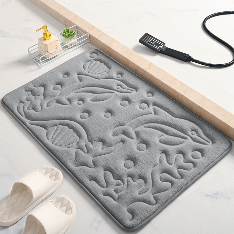 Dekorativer Badteppich mit Delphin-Design Karnz