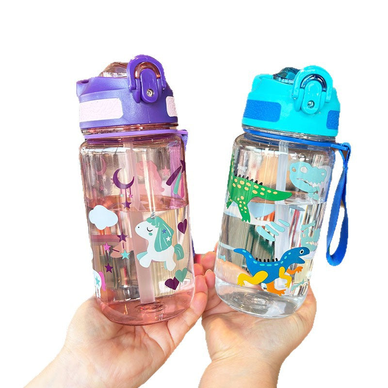 Damen Kindgerechte Trinkflasche mit Dinosaurier-Motiv Karnz