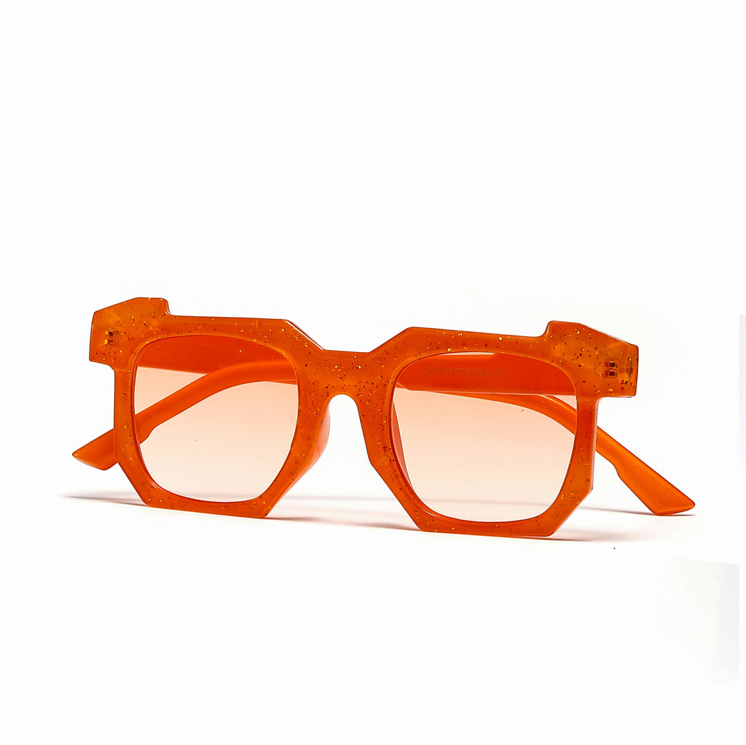 Damen modische transparente Sonnenbrille mit stilvollen Verlaufsgläsern Karnz