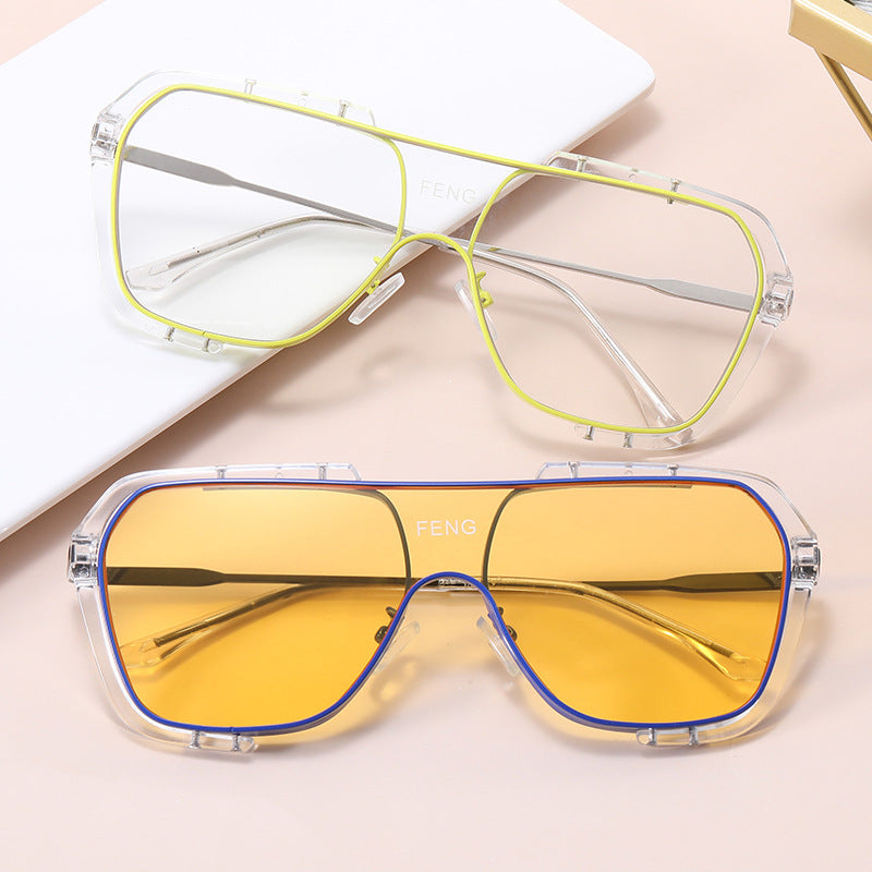 Damen modische Oversized Sonnenbrille Karnz