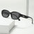 Damen modische quadratische Sonnenbrille mit innovativem transparentem Rahmen Karnz