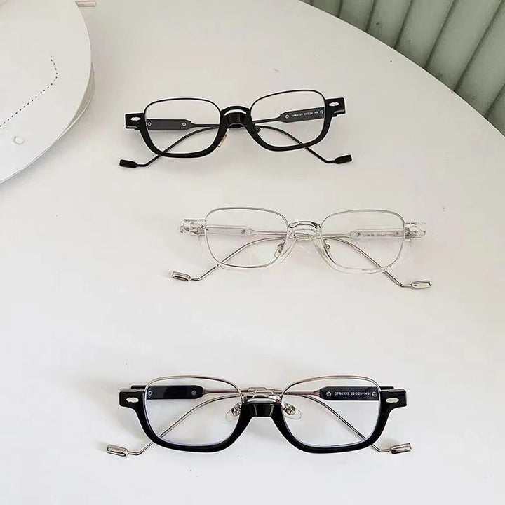 Modische Rechteckbrille Karnz