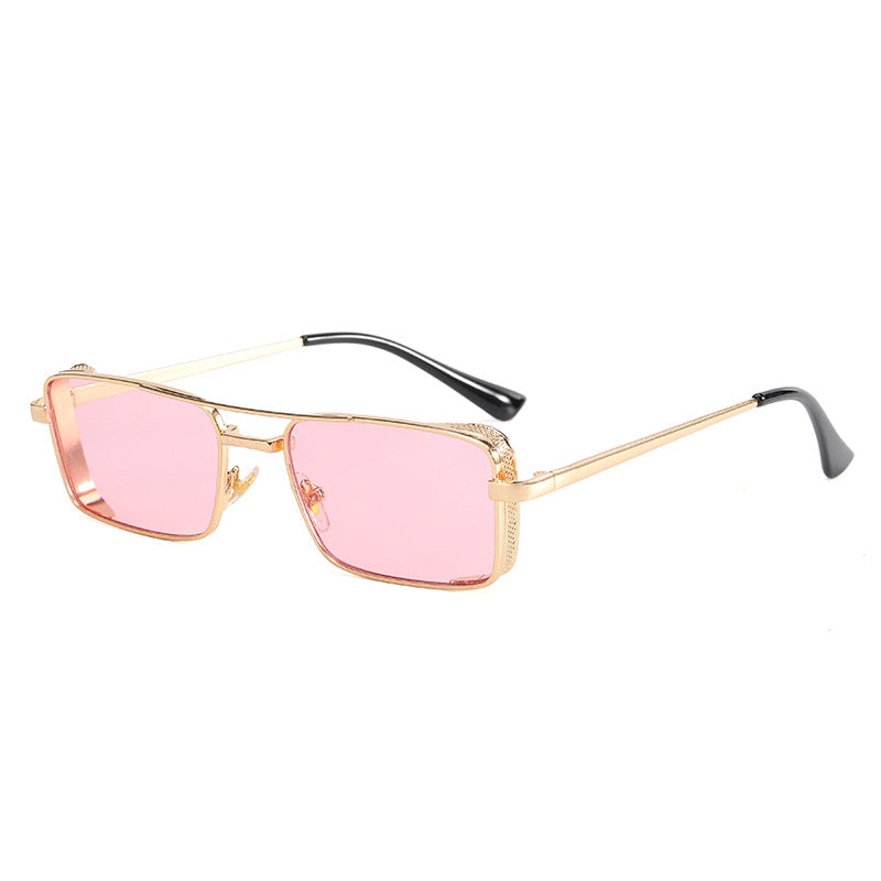Damen modische rechteckige Sonnenbrille mit luxuriösem Rahmen Karnz