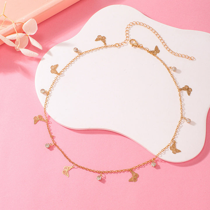 Schmetterlings Charm Fußkette Karnz