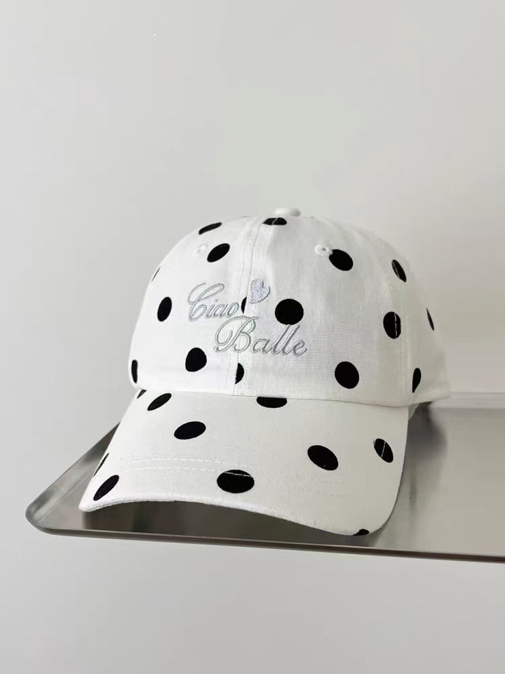 Stylische Polka-Dot-Baseballkappe
