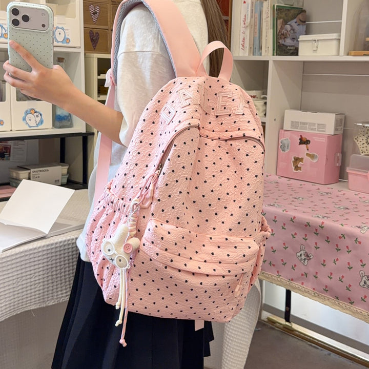 Niedlicher herzförmiger lässiger Rucksack Karnz