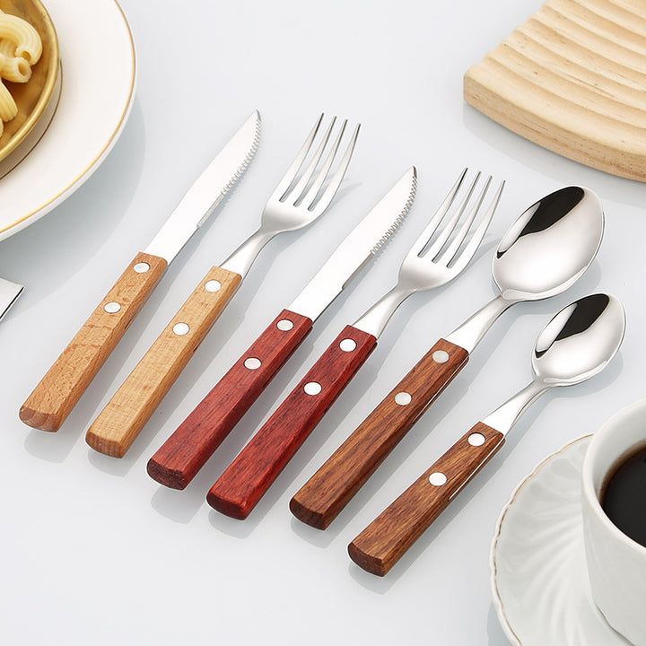 Dessertlöffel mit Ergonomischem Holzgriff Karnz