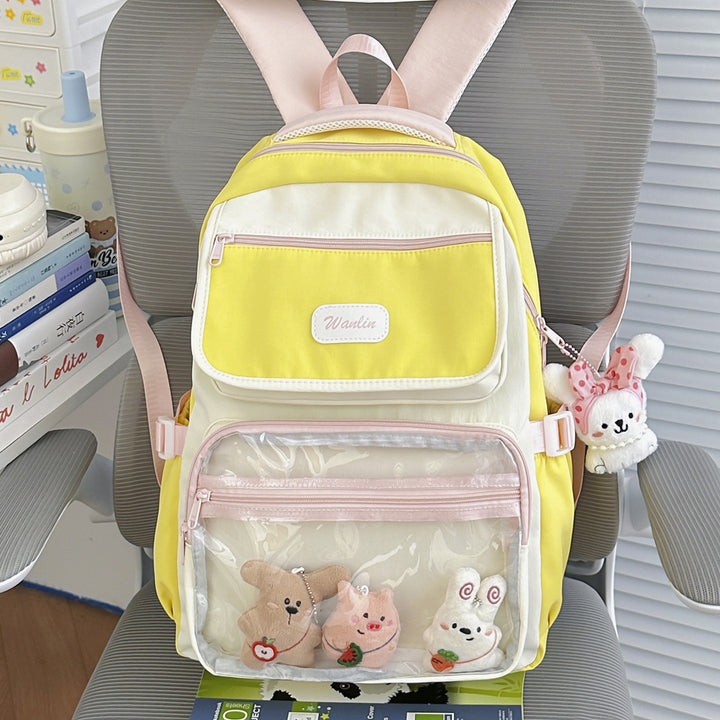 Multi-Taschen Transparenter Rucksack Karnz