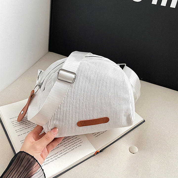 Lässige Cord-Taschenüberschlagtasche