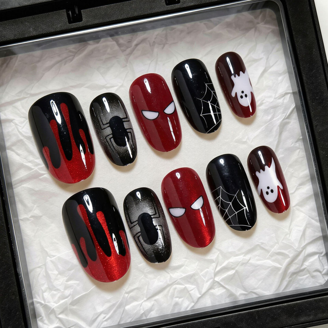 Halloween Themen Press-On Nagelkunst Set Karnz