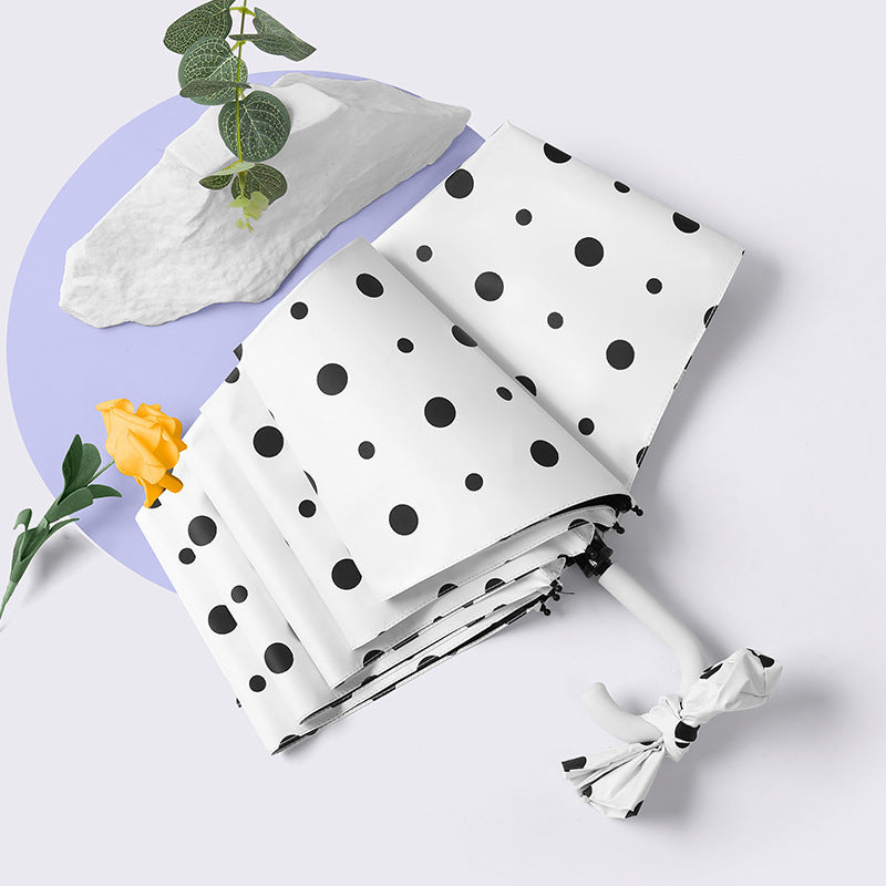 Damen eleganter und kreativer Faltregenschirm mit Herzdesign Karnz