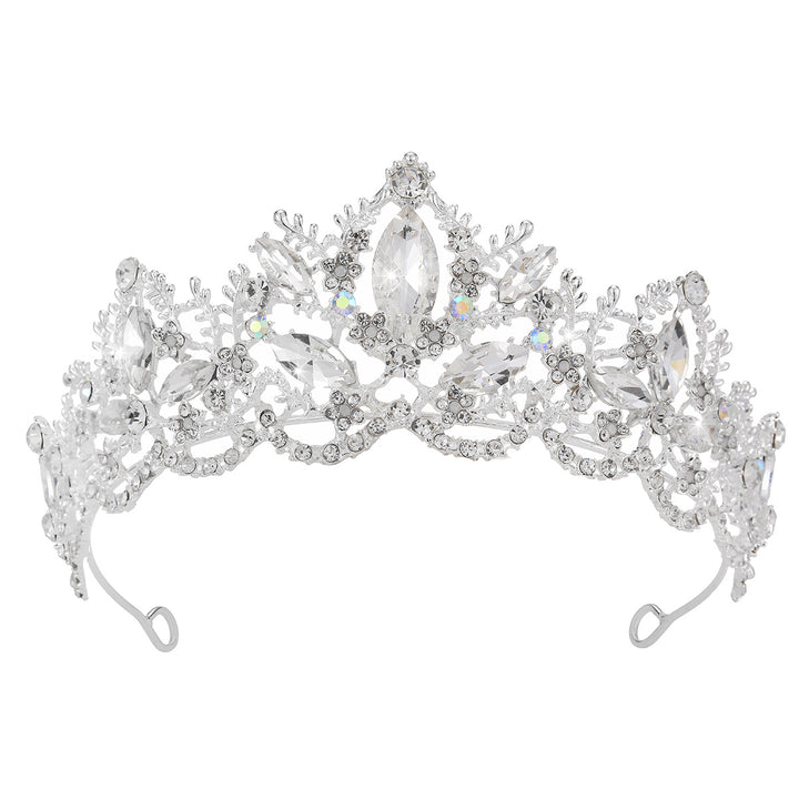Damen Glamouröse Tiara mit funkelnden Kristallverzierungen Karnz