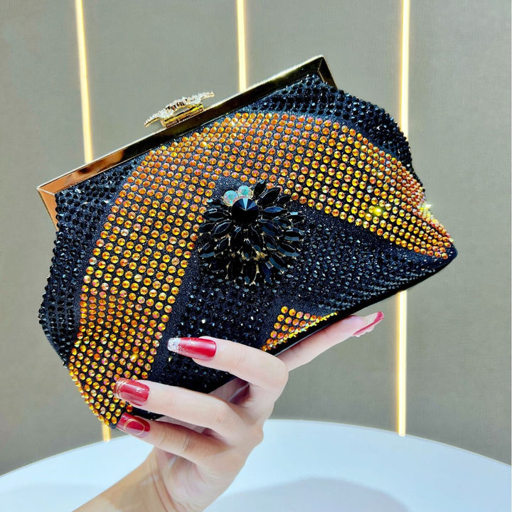 Glänzende Strass Abend-Clutch