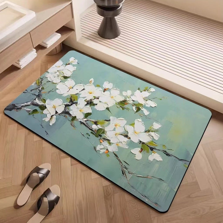 Luxuriöse strukturiertes Blumenteppich Karnz