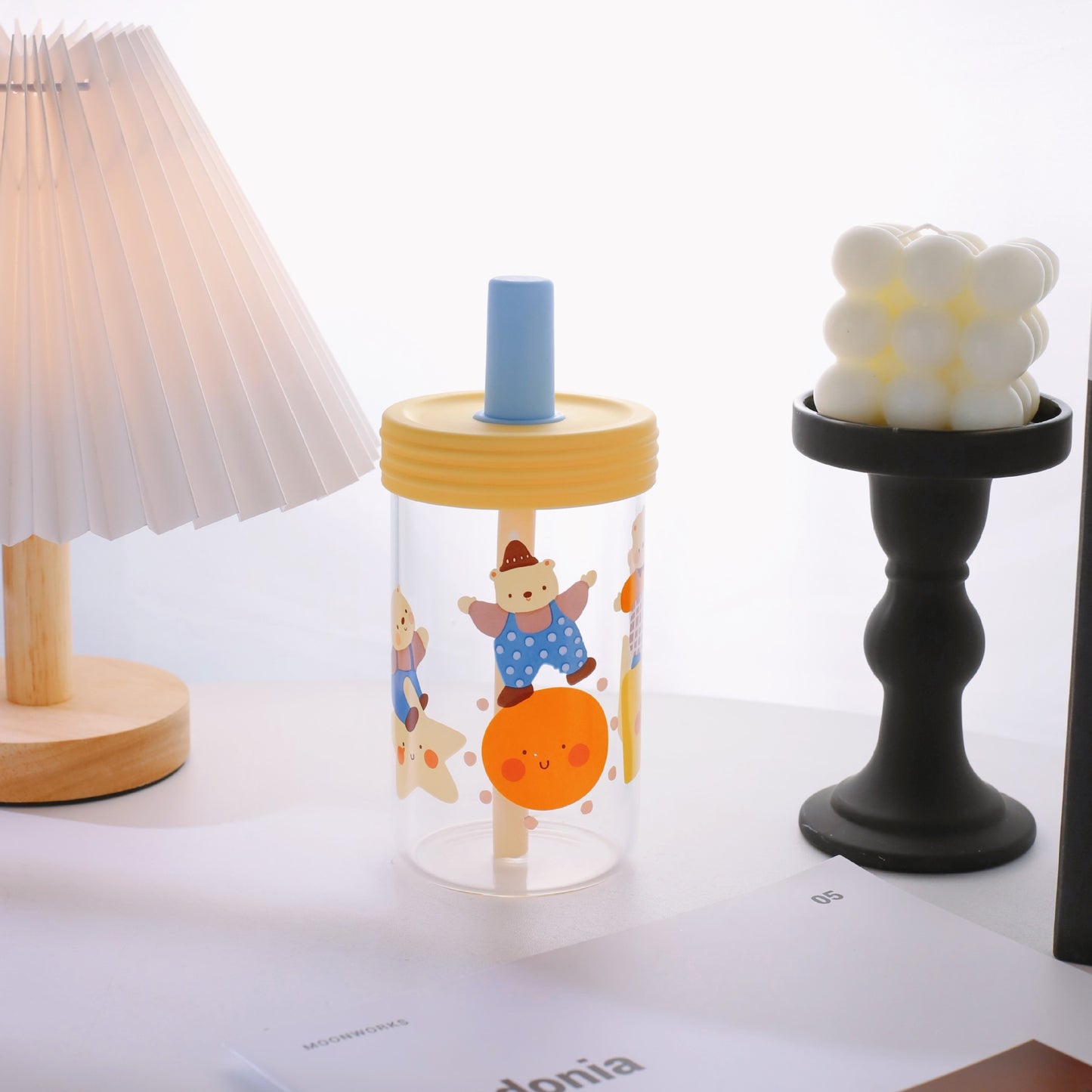 Damen kreativer Trinkbehälter mit praktischer Silikon-Oberfläche und verspieltem Tierdesign Karnz
