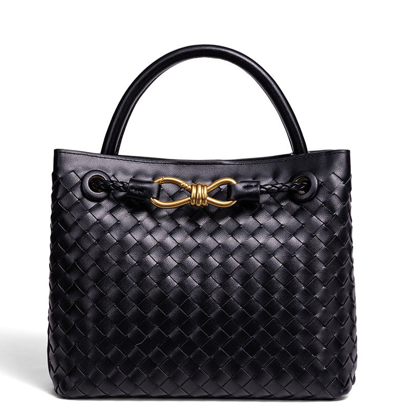 Elegante geflochtene Leder-Tasche Karnz