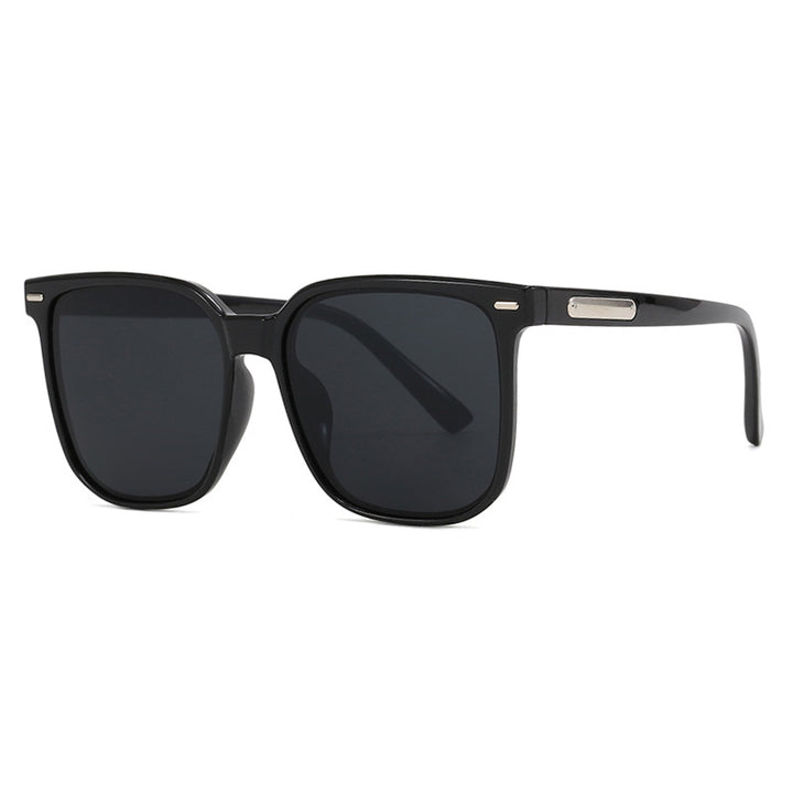 Damen quadratische Sonnenbrille mit robustem Rahmen und polarisierten Gläsern Karnz