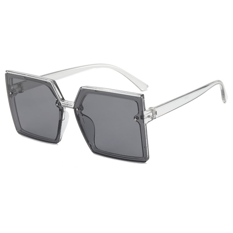 Damen modische Oversized-Sonnenbrille mit geometrischem Design Karnz