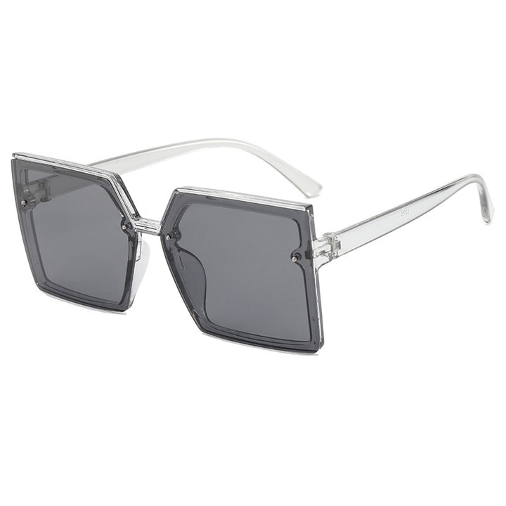 Damen modische Oversized-Sonnenbrille mit geometrischem Design Karnz