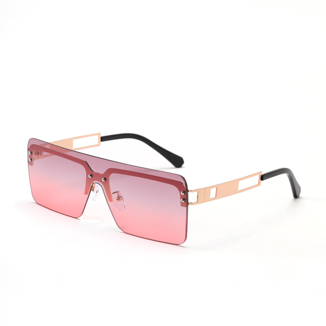 Damen oversized Sonnenbrille mit modernem geometrischem Design Karnz