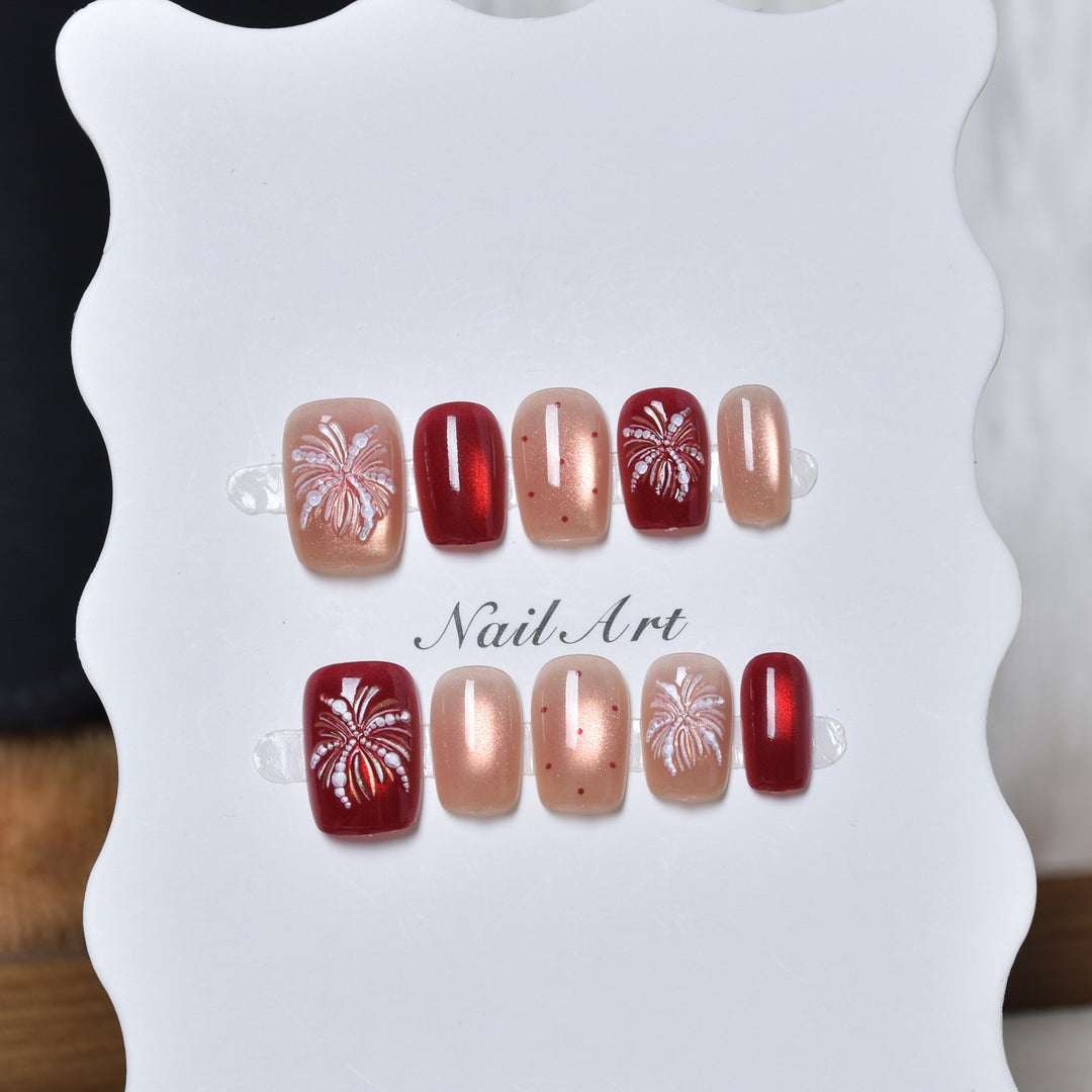 Künstlerisches Press-On Nageldesign-Set Karnz
