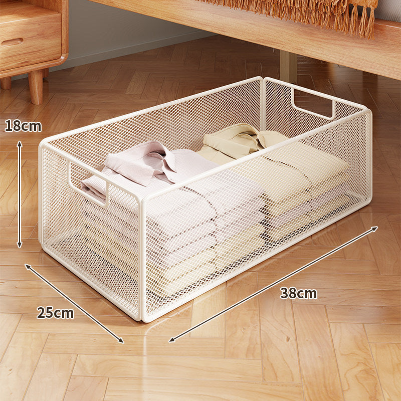 Unterbett-Rollnetz-Aufbewahrungskorb mit Rollen