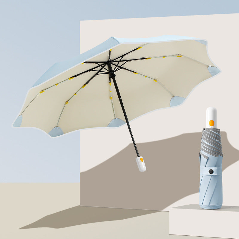 Damen Sonnenschutzschirm mit einzigartiger Wellenform Karnz