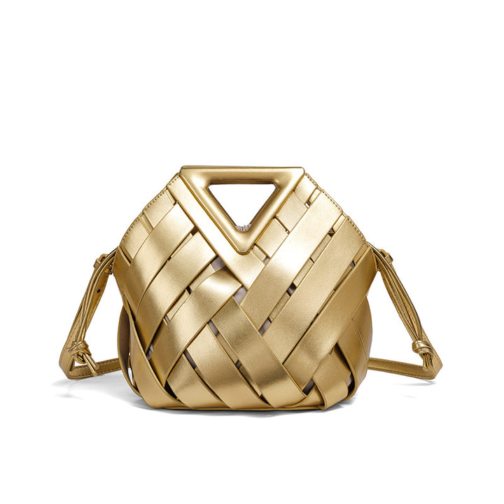 Handgefertigte Geflochtene Leder-Handtasche Karnz