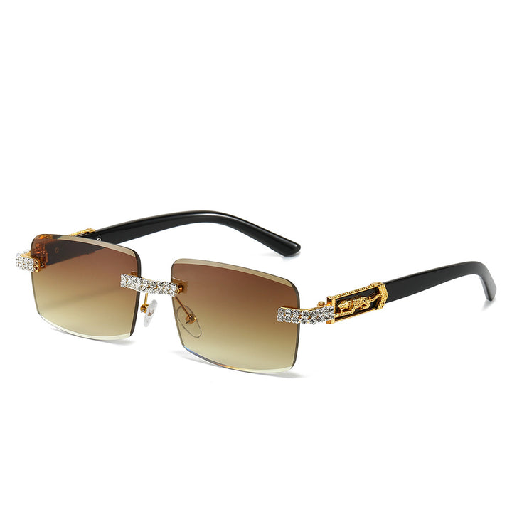 Dekorativer quadratischer Rahmen Modetrends Sonnenbrille Karnz