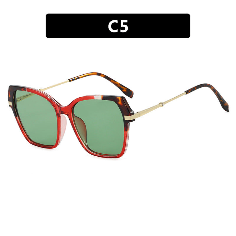 Damen quadratische Sonnenbrille mit elegantem Metallrahmen und schützendem UV-Filter Karnz