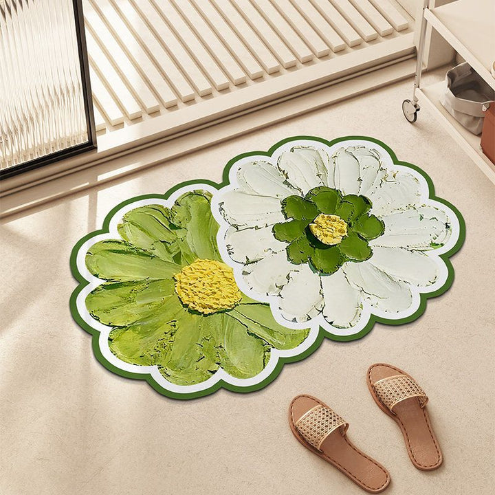Dekorativer floraler Teppich