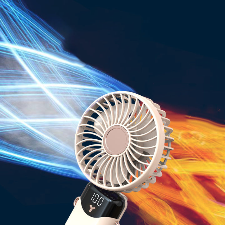 Tragbarer Akku-Ventilator mit Digitalanzeige Karnz