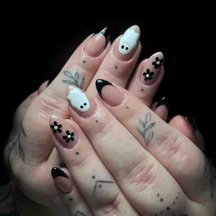 Künstlerische Halloween-Themen Presse-Nagelkunst Karnz